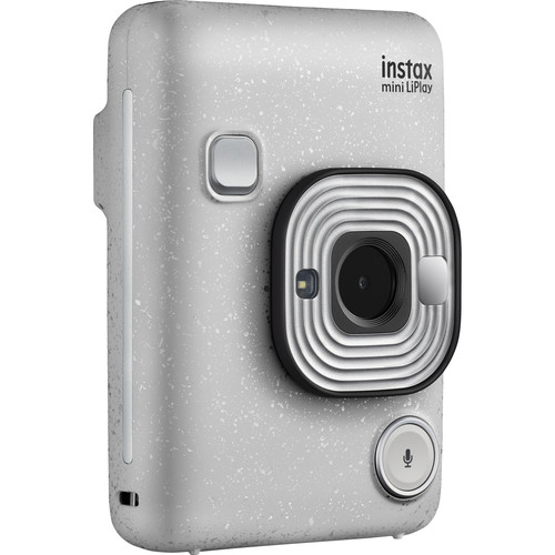 INSTAX Mini LiPlay كاميرا فورية هايبرد (ابيض صخري)