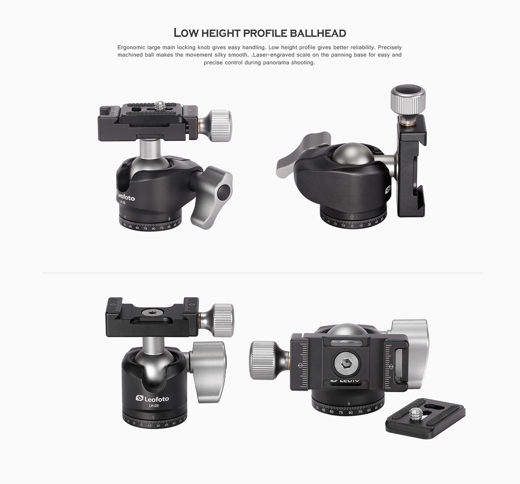 Ballhead LH-25 + Release Plate PU-25