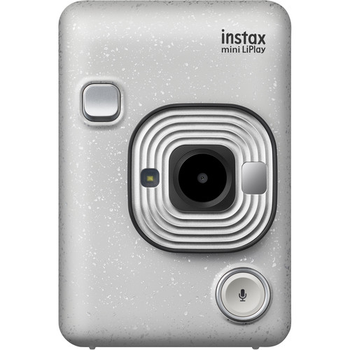 INSTAX Mini LiPlay Hybrid Instant Camera (Stone White)