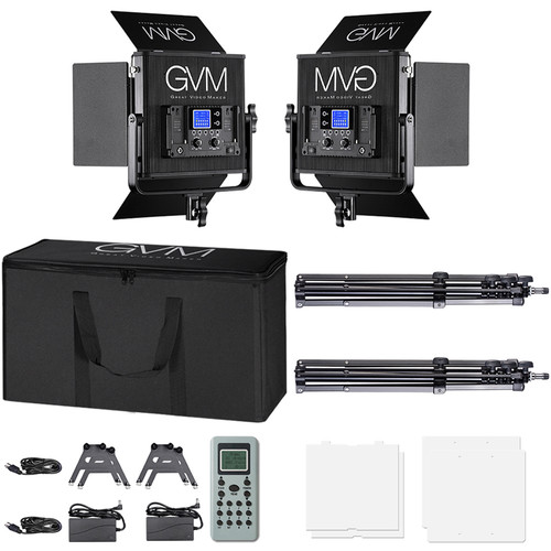 GVM 672S-B Bi-Color LED Light Panel (2-Light Kit)