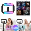 GVM TL15RS RGB Bi-Color Smartphone Video Camera Rig Light