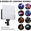 GVM RGB-10S LED On-Camera RGB LED Video Light with Wi-Fi Control