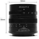 7Artisans 55mm F1.4 Fujifilm X Mount