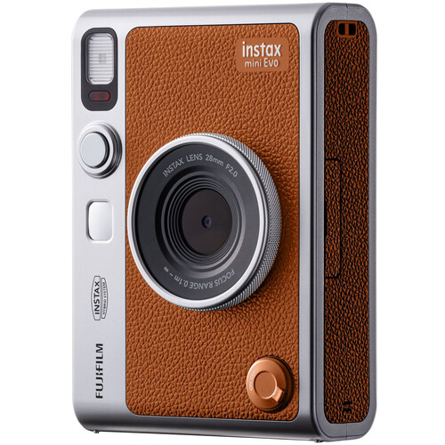 FUJIFILM Instax Mini EVO Hybrid Instant Camera (Brown)