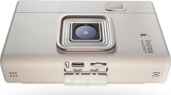 FUJIFILM INSTAX LIPLAY+Hybrid Instant Camera (Sand Beige)