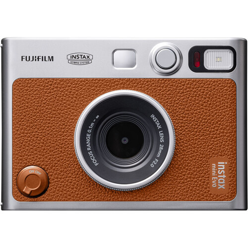 FUJIFILM Instax Mini EVO Hybrid Instant Camera (Brown)