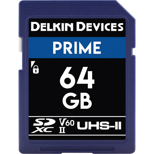 Delkin Devices 64GB Prime UHS-II SDXC كارد ذاكرة
