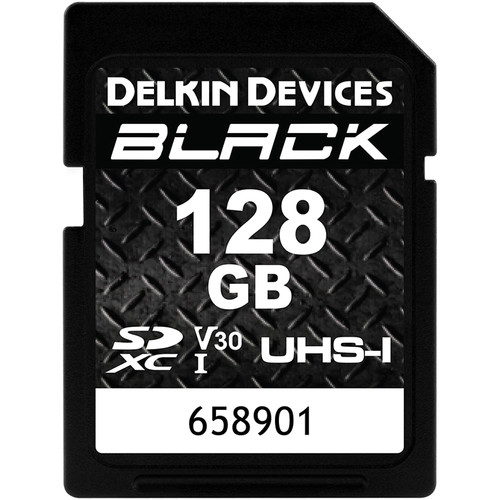 Delkin Devices 128GB BLACK UHS-I SDXC كارد ذاكرة
