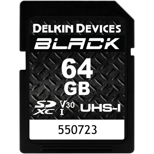 Delkin Devices 64GB BLACK UHS-I SDXC كارد ذاكرة