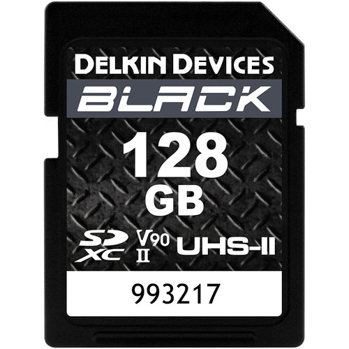 Delkin Devices 128GB BLACK UHS-II SDXC كارد ذاكرة