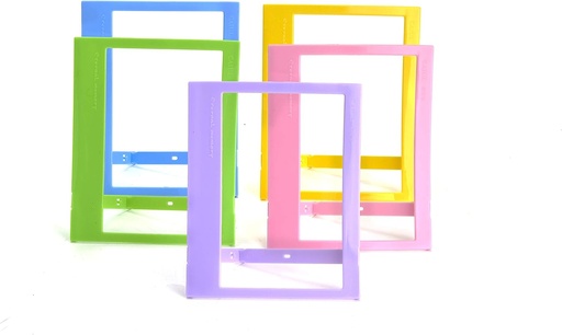 اطارات وايد بلاستيكية (ازرق, اخضر, وردي, اصفر & بنفسجي)