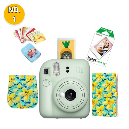 FUJIFILM Instax Mini 12 Gift Box & Lifestyle Pack (Mint Green)