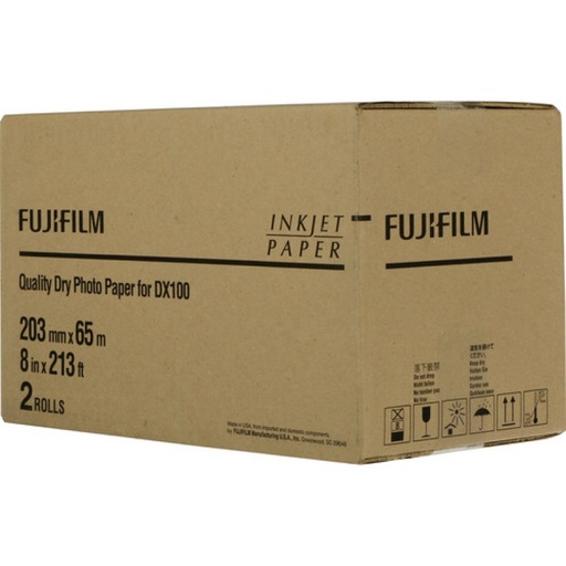 FUJIFILM 8 inch محبب For DX-DE100 DL600 رولة ورق (65 متر)