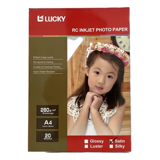 Lucky A4 (20) ورق صور محبب