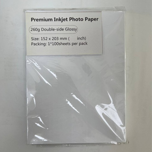 Lucky 6x8 Double Sided Glossy Sheet (100 Papers)