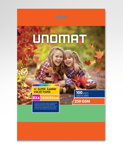 Unomat 8X6 شيت محبب (100 Papers)