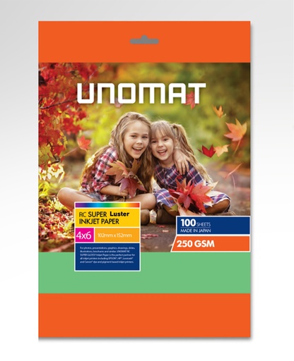 Unomat 6X4 شيت محبب (100 Papers)