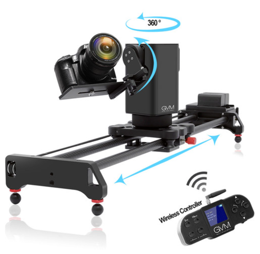 GVM 3D 3-Axis Wireless Carbon Fiber Motorized Slider with Bluetooth Remote
