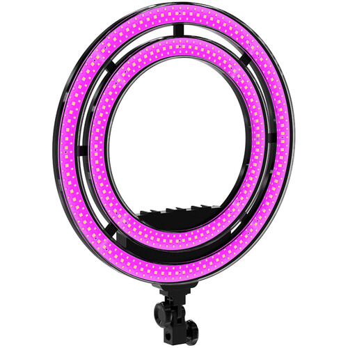 GVM RGB LED Soft Double Ring Light Kit (18")